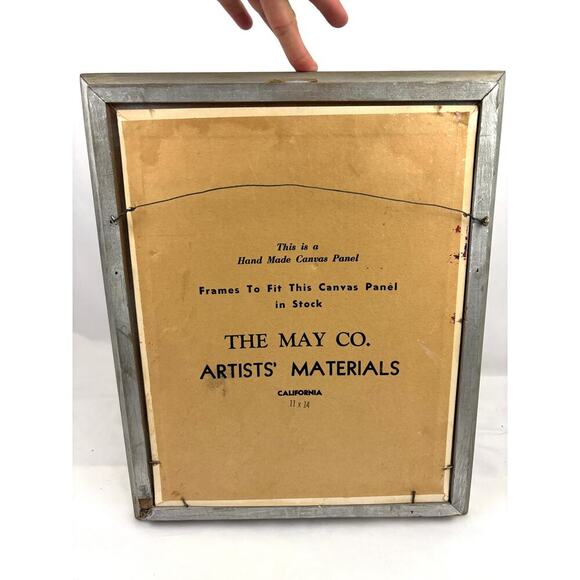 VTG Oil Painting Signed Flower Vase Framed MCM 80s Still Life Original Floral - Picture 4 of 10